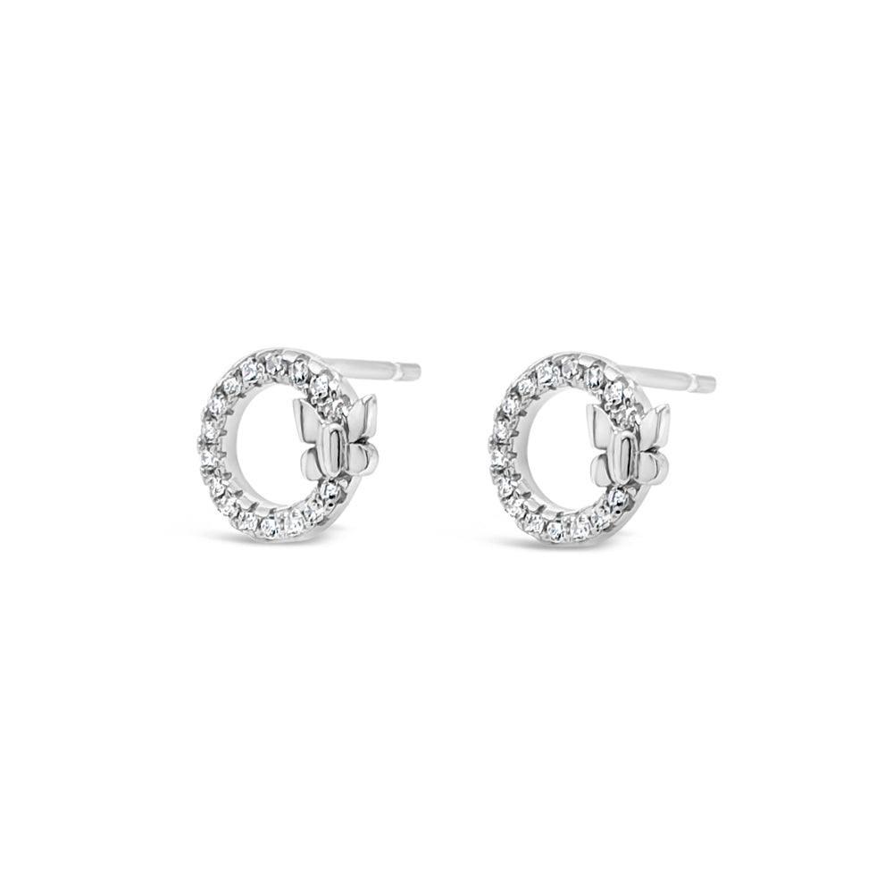 Ophelia Butterfly Children Sterling Silver Earrings Set